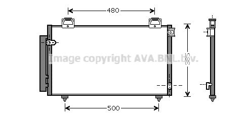 AVA QUALITY COOLING Конденсатор, кондиционер TO5408D